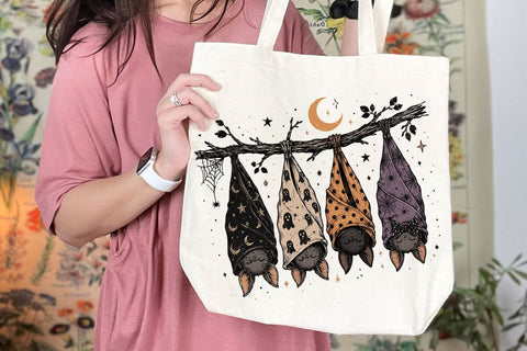 Striped Spooky Season Bats Halloween PNG, Faux Oil Painted, Cute Fall Png, Popular Halloween Shirt Design SVG DesignDestine 