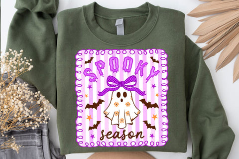 Striped Spooky Season SVG PNG, Cute Halloween Ghost SVG PNG SVG SVG Studio 