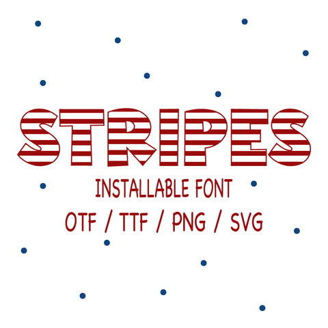 Stripes Font SVG Sassy Vector Girl 