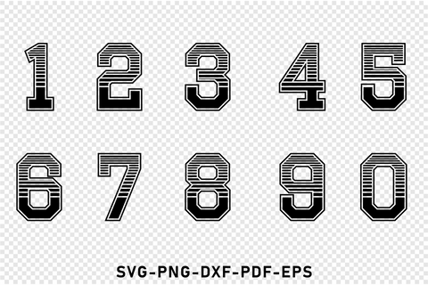 Stripes Varsity Font SVG Designs, Jersey Fonts SVG, College Fonts design, Varsity Letters Alphabet Monogram SVG Bundle, Sports Fonts and Numbers SVG D2PUTRI Designs 