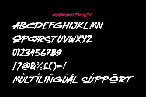 Strogers - a Rough Brush font Font Mozzatype 