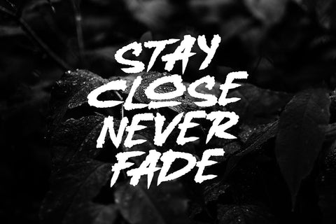 Strogers - a Rough Brush font Font Mozzatype 