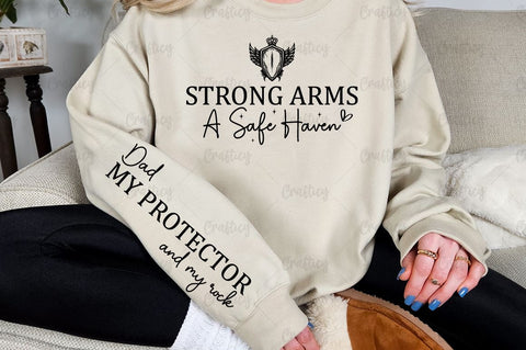 Strong arms a safe haven Sleeve SVG Design SVG Designangry 