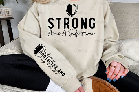 Strong arms a safe haven Sleeve SVG Design SVG Designangry 