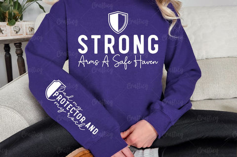 Strong arms a safe haven Sleeve SVG Design SVG Designangry 