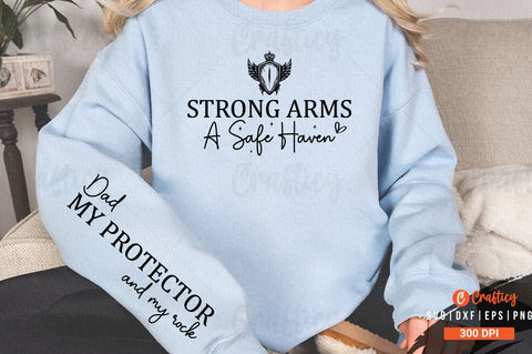 Strong arms a safe haven Sleeve SVG Design SVG Designangry 