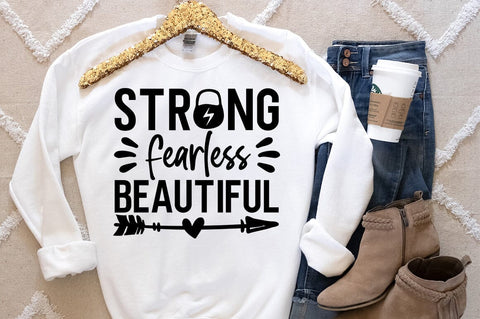 Strong fearless beautiful SVG Design SVG Designangry 