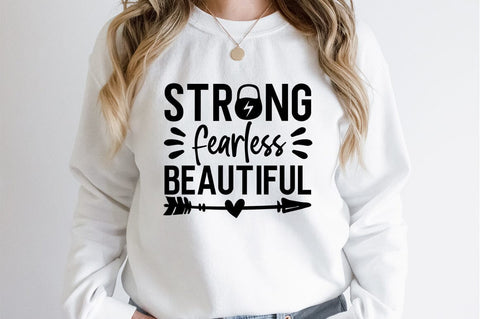 Strong fearless beautiful SVG Design SVG Designangry 