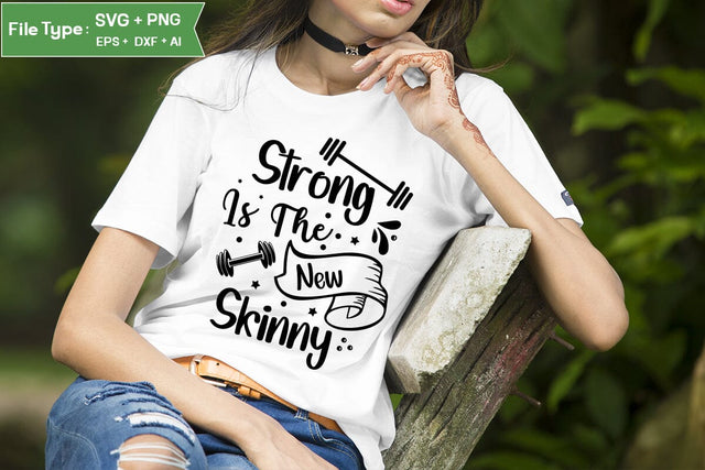 Strong Is The New Skinny SVG Design,Workout SVG Design, Fitness SVG Design, Gym SVG Design SVGs,Quotes and Sayings,Food & Drink,On Sale, Print & Cut SVG DesignPlante 503 