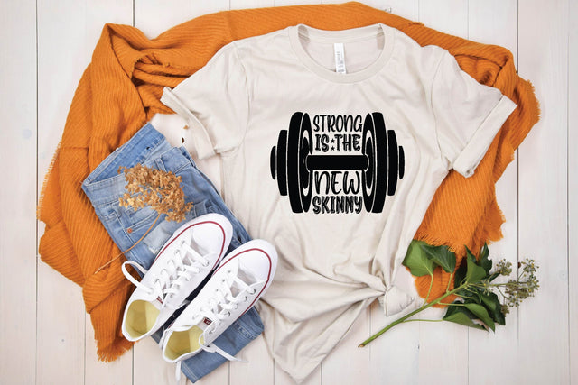 strong is the new skinny svg t shirt design SVG sk.swapon Roy 