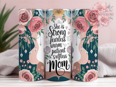 Strong Mom Inspirational Tumbler, Strong Woman Tumbler, Inspirational Tumbler, Motherhood Tumbler, Gift for Mom, 20oz Sublimation Wrap, Motivational Tumbler Sublimation Li Zamperini 