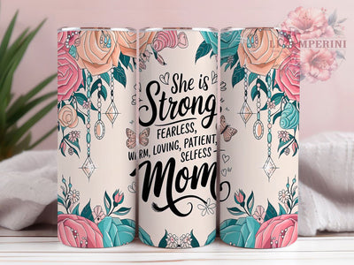 Strong Mom Inspirational Tumbler, Strong Woman Tumbler, Inspirational Tumbler, Motherhood Tumbler, Gift for Mom, 20oz Sublimation Wrap, Motivational Tumbler Sublimation Li Zamperini 