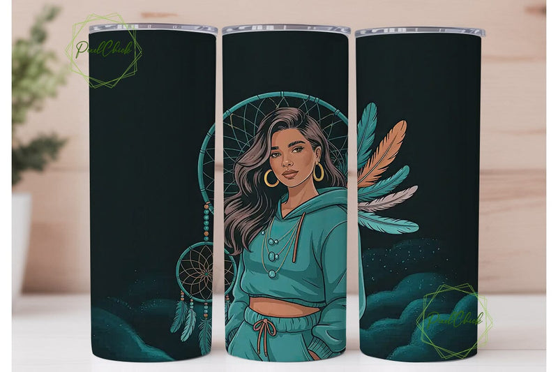 Strong Woman Dreamcatcher 20oz Tumbler Sublimation PixelChick 