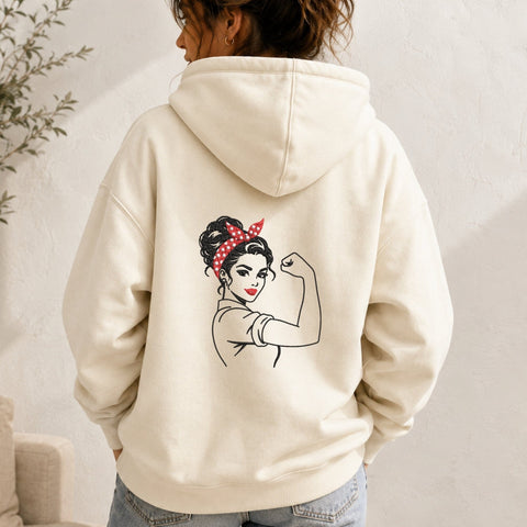 Strong Woman Girl Power Machine Embroidery Design Feminist Retro Lady PES DST Stitch Files Pattern Embroidery/Applique DESIGNS PatternFeed8 