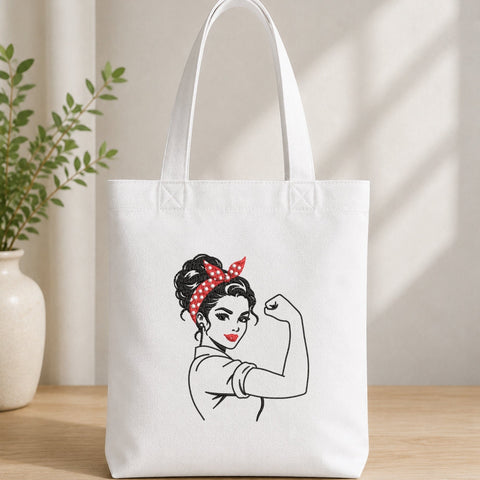 Strong Woman Girl Power Machine Embroidery Design Feminist Retro Lady PES DST Stitch Files Pattern Embroidery/Applique DESIGNS PatternFeed8 