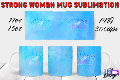 Strong Woman Mug Sublimation | 11 oz 15 oz Mug | PNG File v.2 Sublimation The T Store Design 