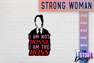 Strong Woman SVG Quotes | Women Power SVG | Beauty SVG Design v.1 SVG The T Store Design 