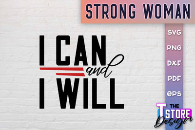 Strong Woman SVG Quotes | Women Power SVG | Beauty SVG Design v.1 SVG The T Store Design 