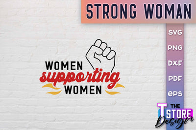 Strong Woman SVG Quotes | Women Power SVG | Beauty SVG Design v.1 SVG The T Store Design 