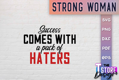 Strong Woman SVG Quotes | Women Power SVG | Beauty SVG Design v.2 SVG The T Store Design 