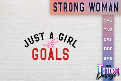 Strong Woman SVG Quotes | Women Power SVG | Beauty SVG Design v.2 SVG The T Store Design 