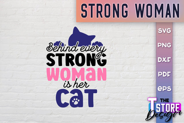 Strong Woman SVG Quotes | Women Power SVG | Beauty SVG Design v.2 SVG The T Store Design 