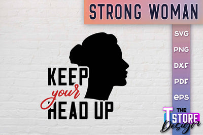 Strong Woman SVG Quotes | Women Power SVG | Beauty SVG Design v.2 SVG The T Store Design 