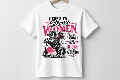 Strong Women Cowgirl Quote PNG | Women's Empowerment Sublimation PNG SVG BillahCrafts 