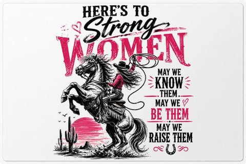 Strong Women Cowgirl Quote PNG | Women's Empowerment Sublimation PNG SVG BillahCrafts 