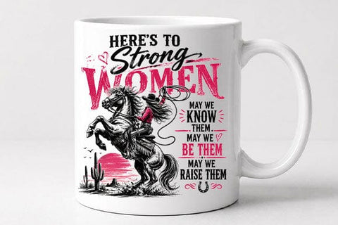 Strong Women Cowgirl Quote PNG | Women's Empowerment Sublimation PNG SVG BillahCrafts 