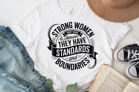 Strong women don't have attitudes SVG Angelina750 