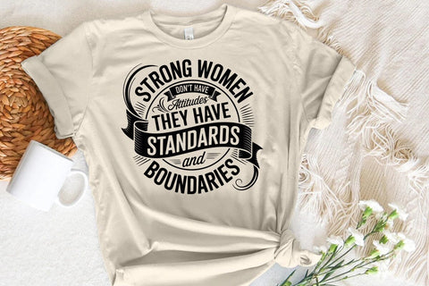 Strong women don't have attitudes SVG Angelina750 