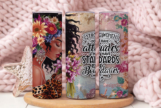 Strong Women Quote Daily Affirmations 20oz tumbler wrap, Sublimation design motivational tumbler png quote Self Love Digital download Sublimation DesignSVG 