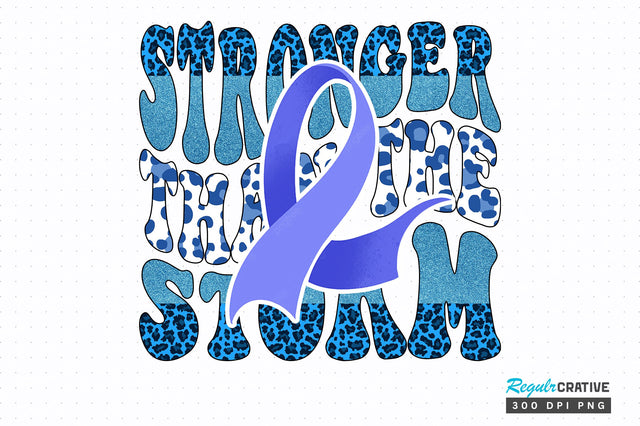 Stronger than the storm png design Sublimation Regulrcrative 