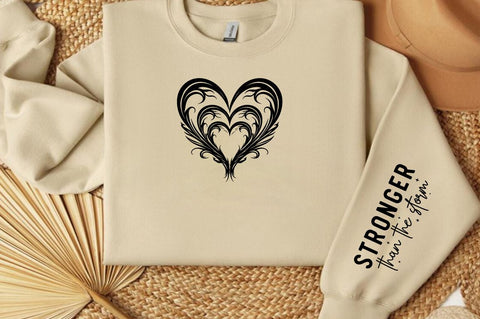 Stronger than the storm Sleeve Svg Design SVG Designangry 