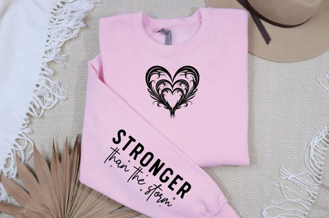 Stronger than the storm Sleeve Svg Design SVG Designangry 