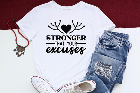 stronger that your excuses SVG Angelina750 