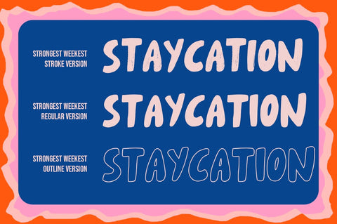 Strongest Weakest Font Youngtype 