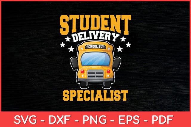 Student Delivery School Bus Driver Specialist Svg Design SVG artprintfile 