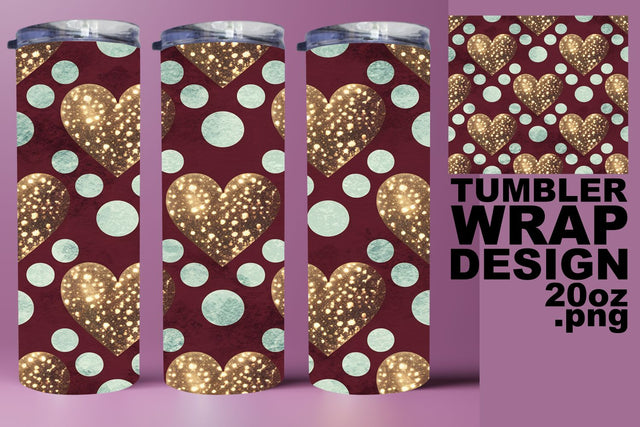 Stunning 20oz design, easy-to-use PNG for joy! , Heart Sublimation HoodArtCraft 