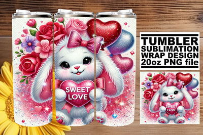 Stunning 20oz tumbler wrap, enhance your sublimation designs! , Valentines Sublimation afrosvg 