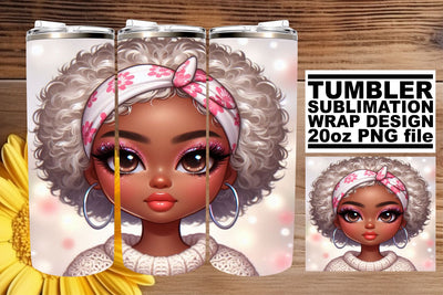 Stunning 20oz wrap, ideal for creating memorable gifts! , Love Girl Sublimation afrosvg 
