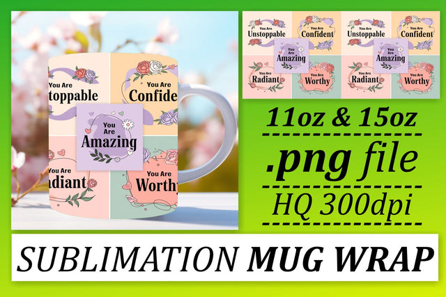Stunning designs for 11oz and 15oz mugs, impress everyone! , Quote Sublimation afrosvg 