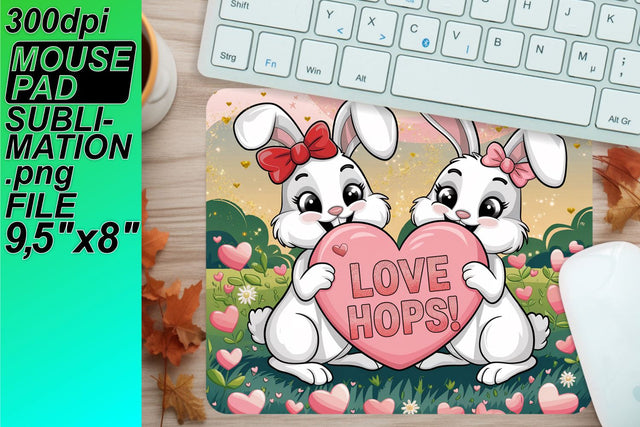 Stunning designs for mouse desks, perfect for personalization! , Valentines Sublimation HoodArtCraft 