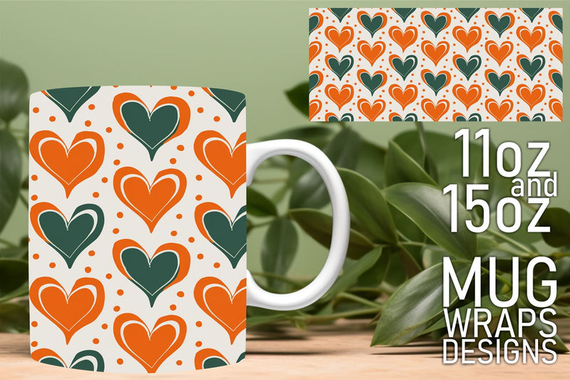 Stunning mug designs await, craft with our templates! , Heart Sublimation HoodArtCraft 