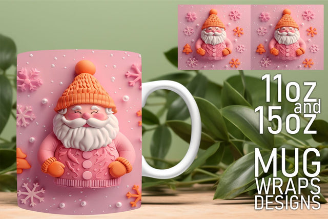 stunning mug designs! , Perfect for all skill levels, 3D Santa Sublimation HoodArtCraft 