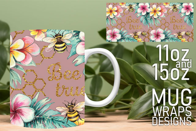Stunning mug wrap designs, elevate your sublimation art! , Bee Sublimation HoodArtCraft 