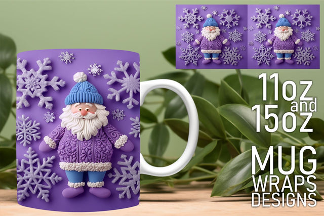 stunning mug wraps for sublimation! , Craft with confidence, 3D Santa Sublimation HoodArtCraft 