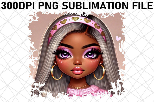 Stunning PNG files for kids' clothing, make fashion fun! , Love Girl Sublimation afrosvg 