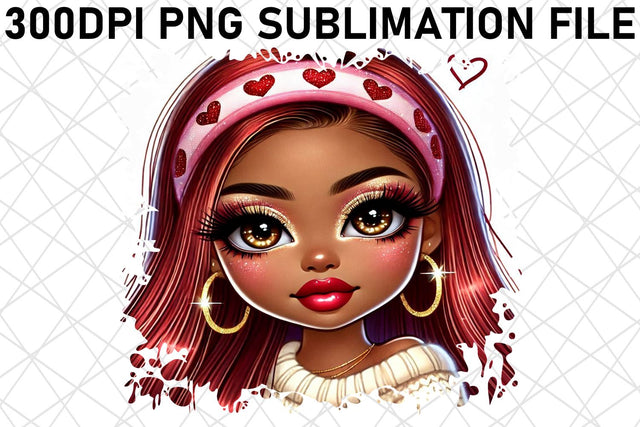 Stunning PNG images, perfect for all your needs! , Love Girl Sublimation afrosvg 